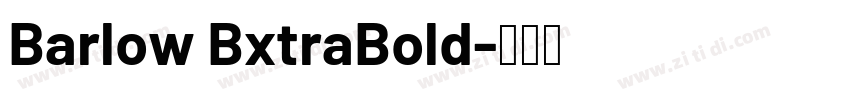 Barlow BxtraBold字体转换